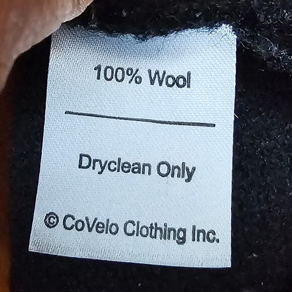 Covelo 100% Wool Embroidered Black Jacket - Picture 4 of 6